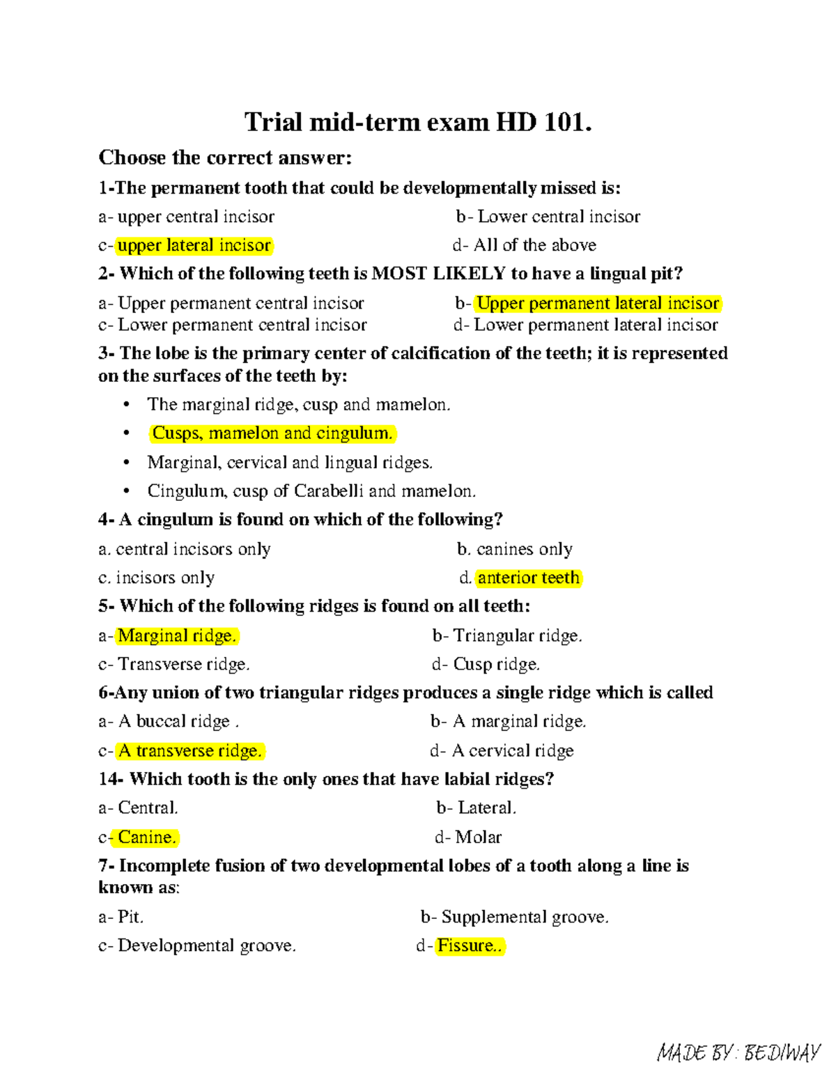 dental-anatomy-questions-3-with-answers-trial-mid-term-exam-hd