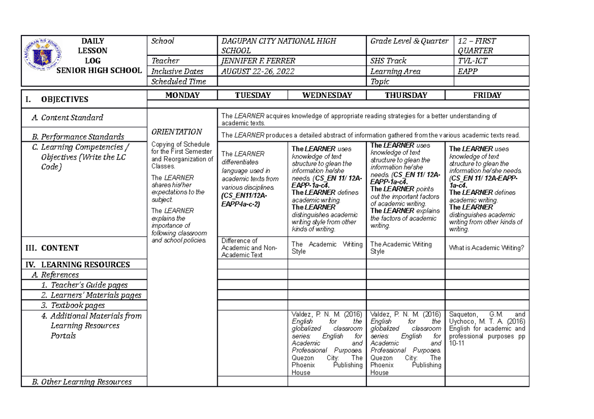 dll-eapp-aug-22-26-sample-daily-lesson-log-senior-high-school-school