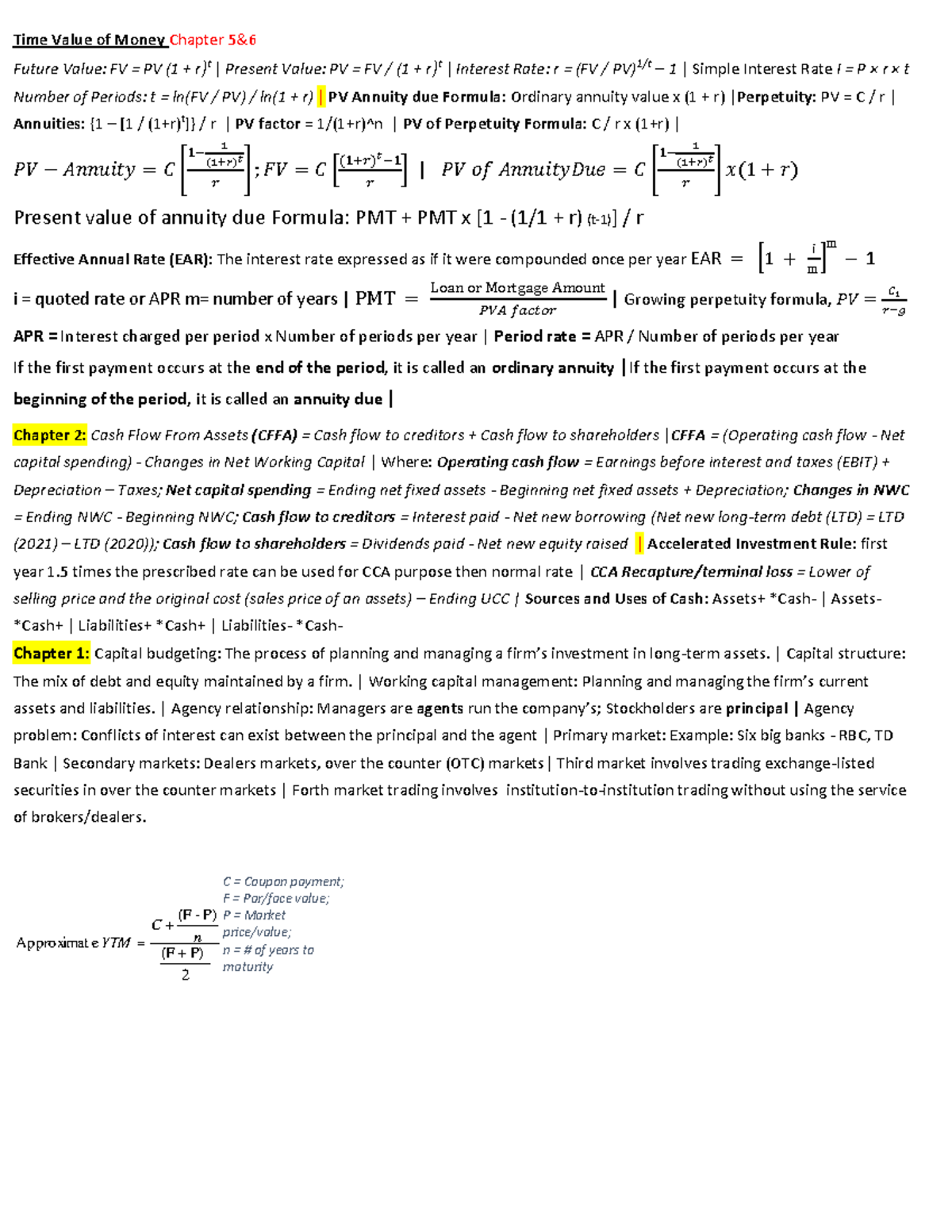 comm-203-midterm-formula-sheet-time-value-of-money-chapter-5-future