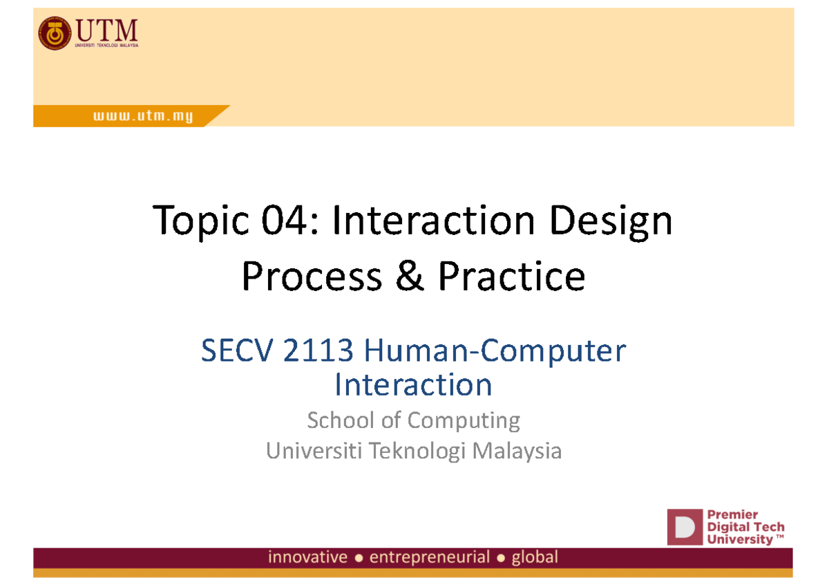 04 Interaction Design Process - Identify conceptual model, task ...