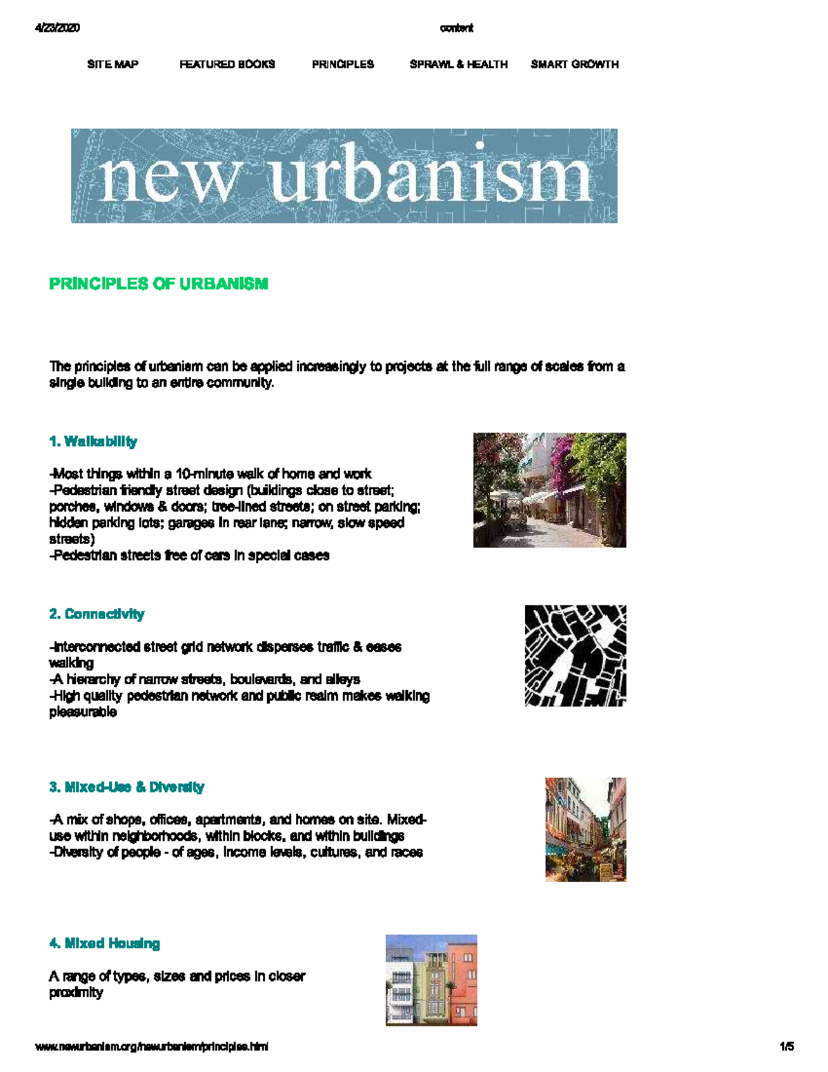 14.1 principles of new urbanism - Sustainable Development and Global ...