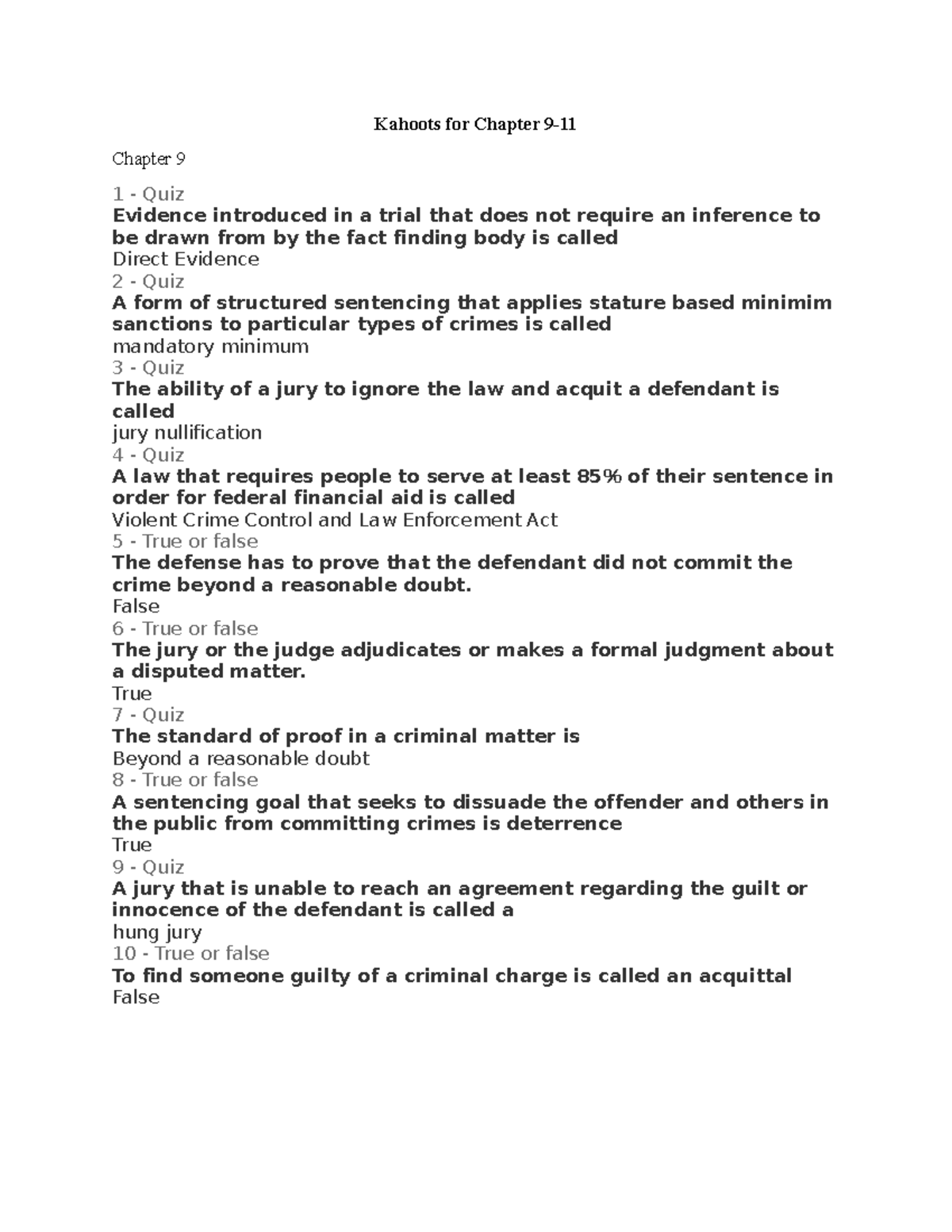 Kahoots for Chapter 9 summaries Kahoots for Chapter 9 Chapter 9 1