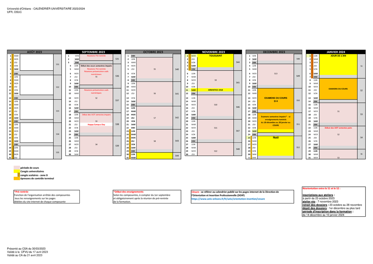 2023 01 17 calendrieruniv20232024UFRSTOSUCv2 0 Université d