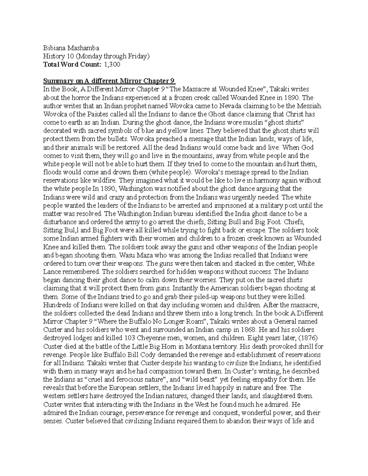 A Different Mirror Ch.9 Summary and critique analysis The Massacre at