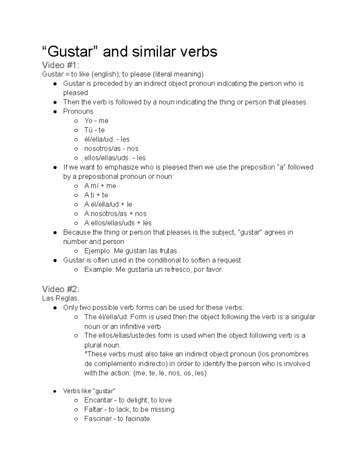 spa-202-gustar-and-similar-verbs-gustar-and-similar-verbs-video-1-gustar-to-like-studocu