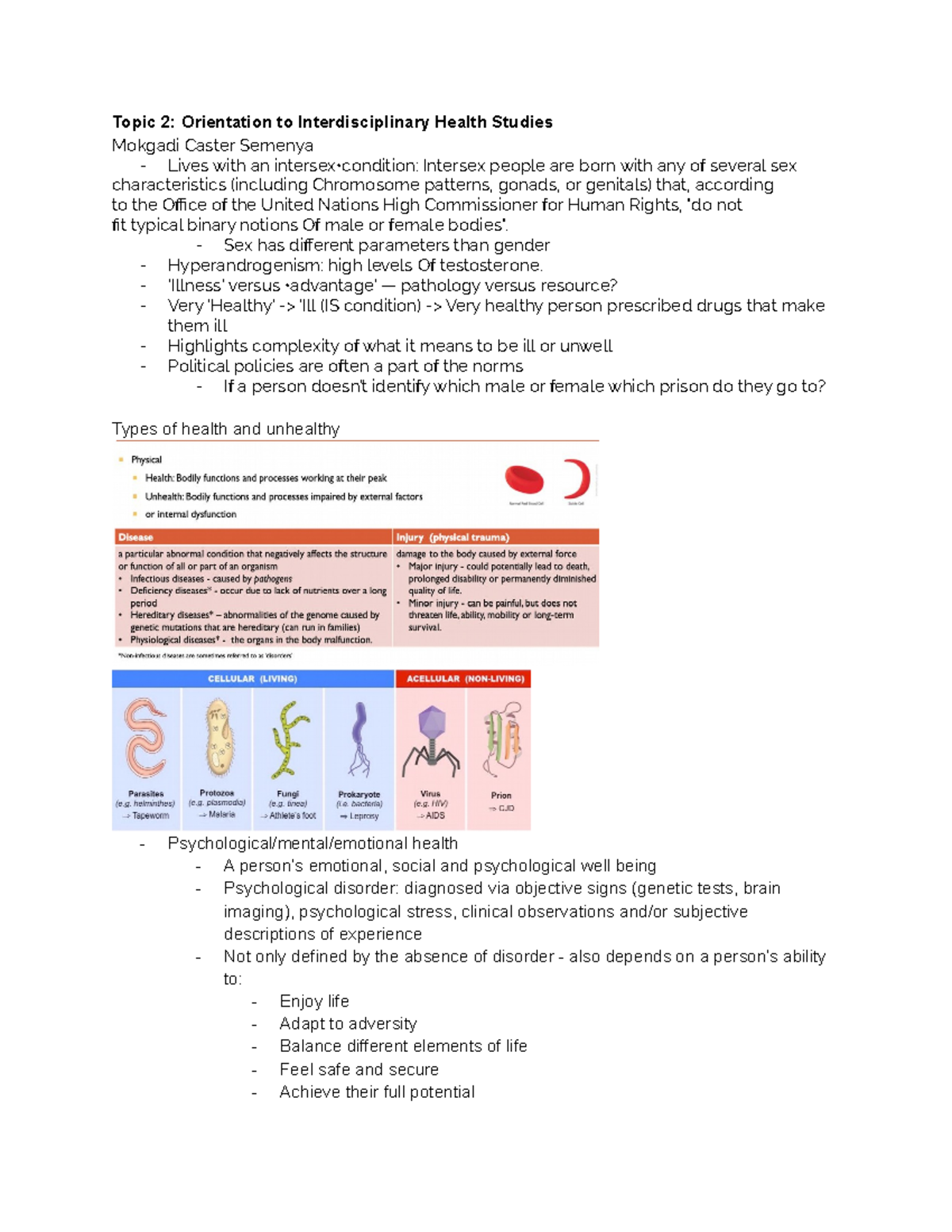 HLST 110 Topic 2 - Prof. Jan Gelech - Topic 2: Orientation to ...