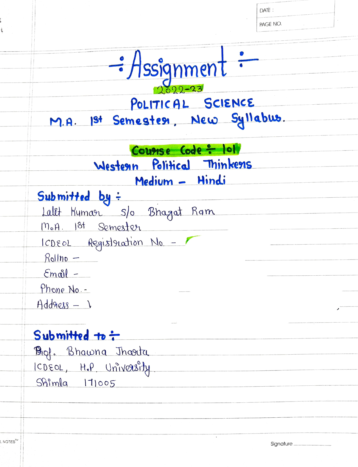 Pols 101 And 102 By Lalit - Political Science - Studocu