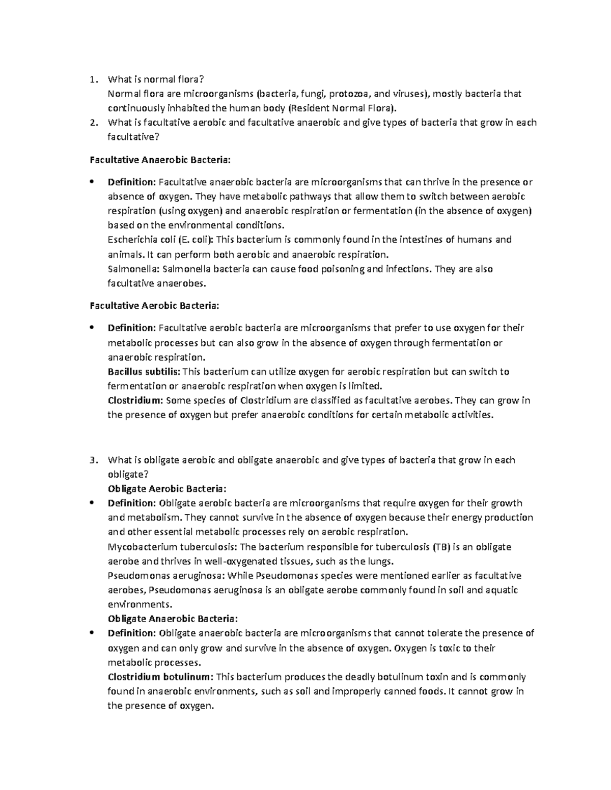 Mr LEFA microbiology What is normal flora? Normal flora are