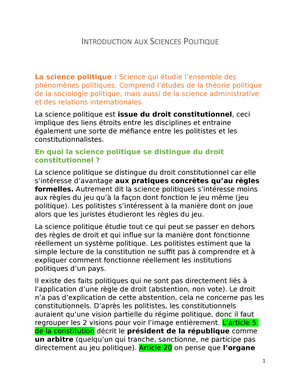 dissertation sur l'etat en science politique