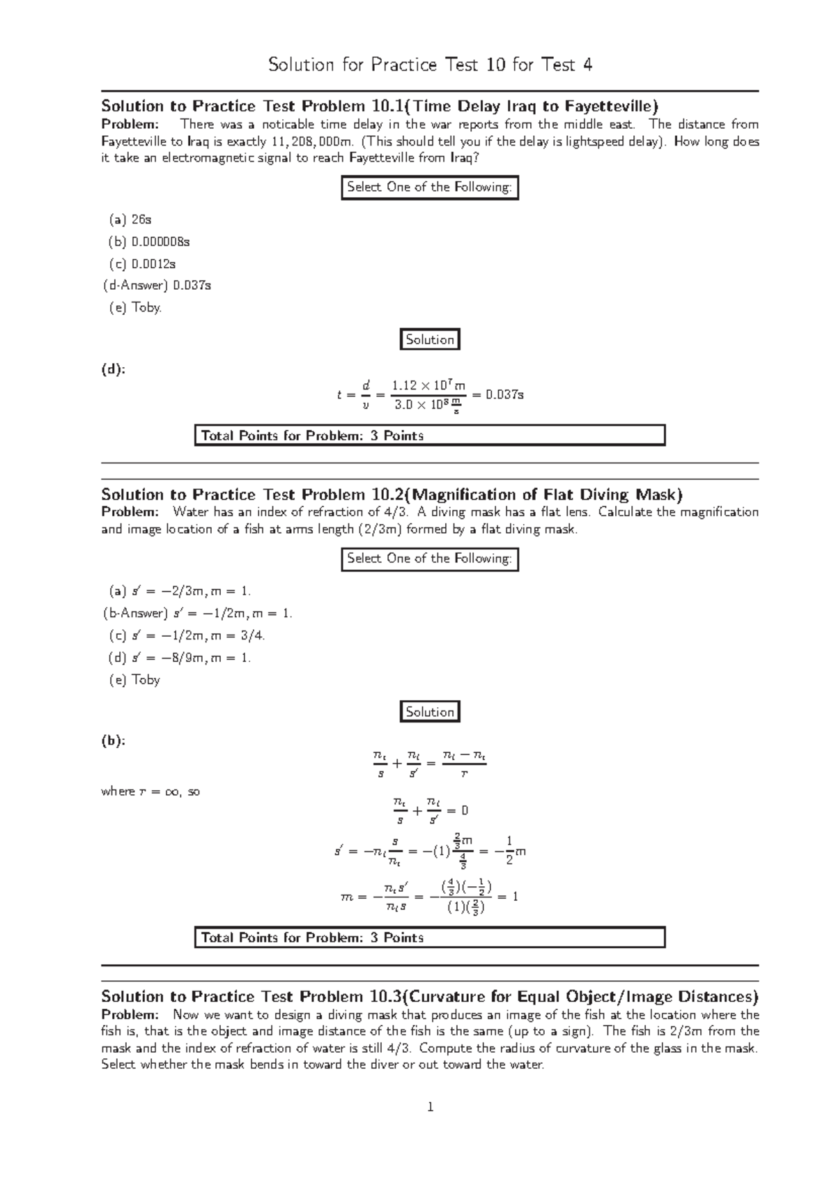 Practicetest-10-sln - PracticeTest10 - Solution for Practice Test 10 ...