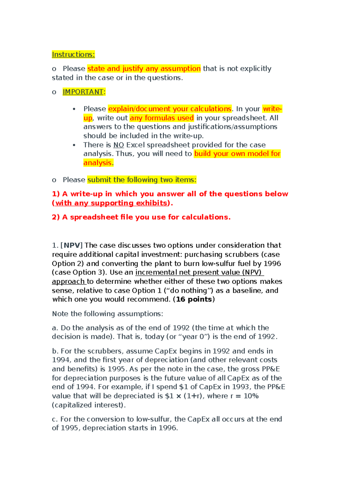 how to justify case study