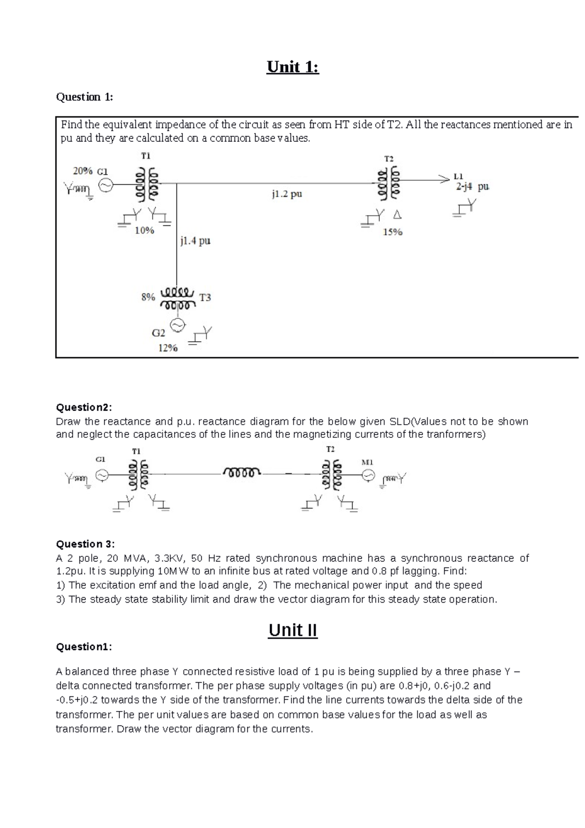 Unit I and II Practice questions 1550048702083 - Unit 1: Question 1 ...