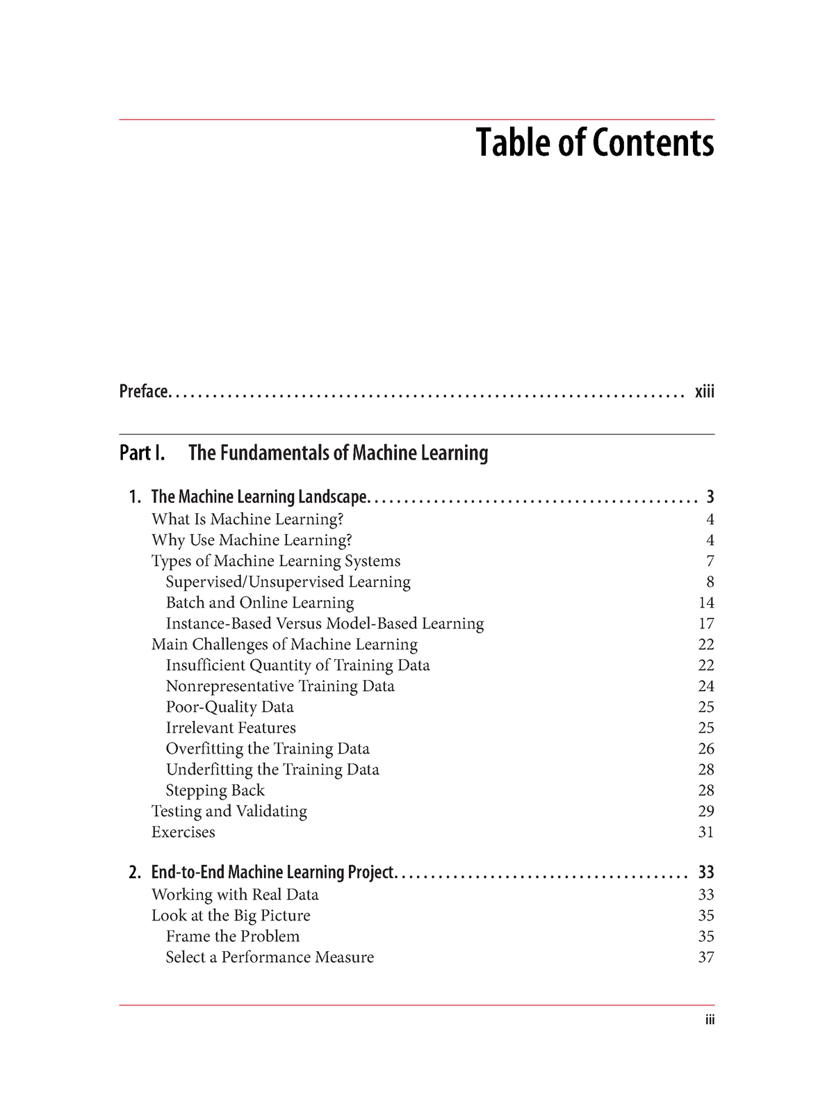 ML (1-4 modules) - Table of Contents - Studocu