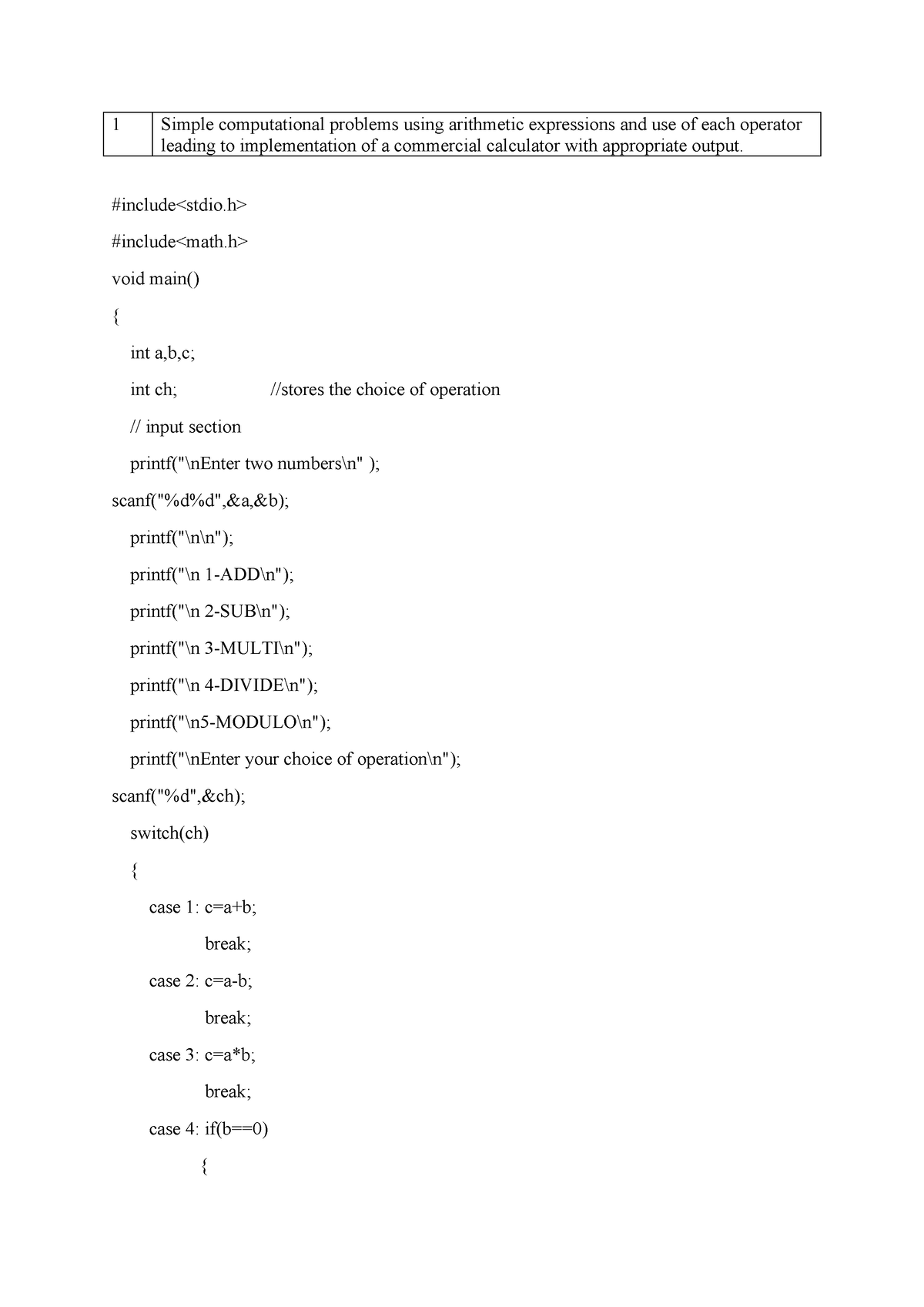 30 Programs (with solution) - 1 Simple computational problems using ...