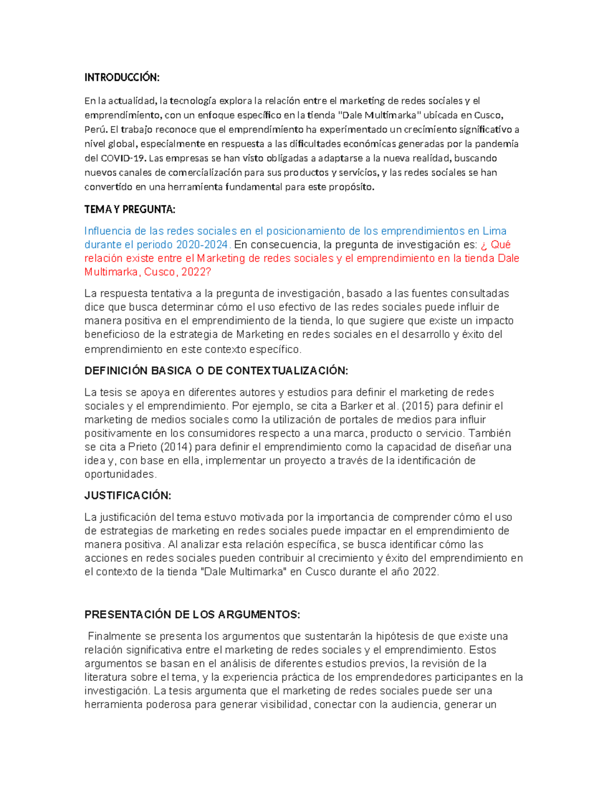 Tarea Académica - 202032 - INTRODUCCIÓN: En la actualidad, la ...