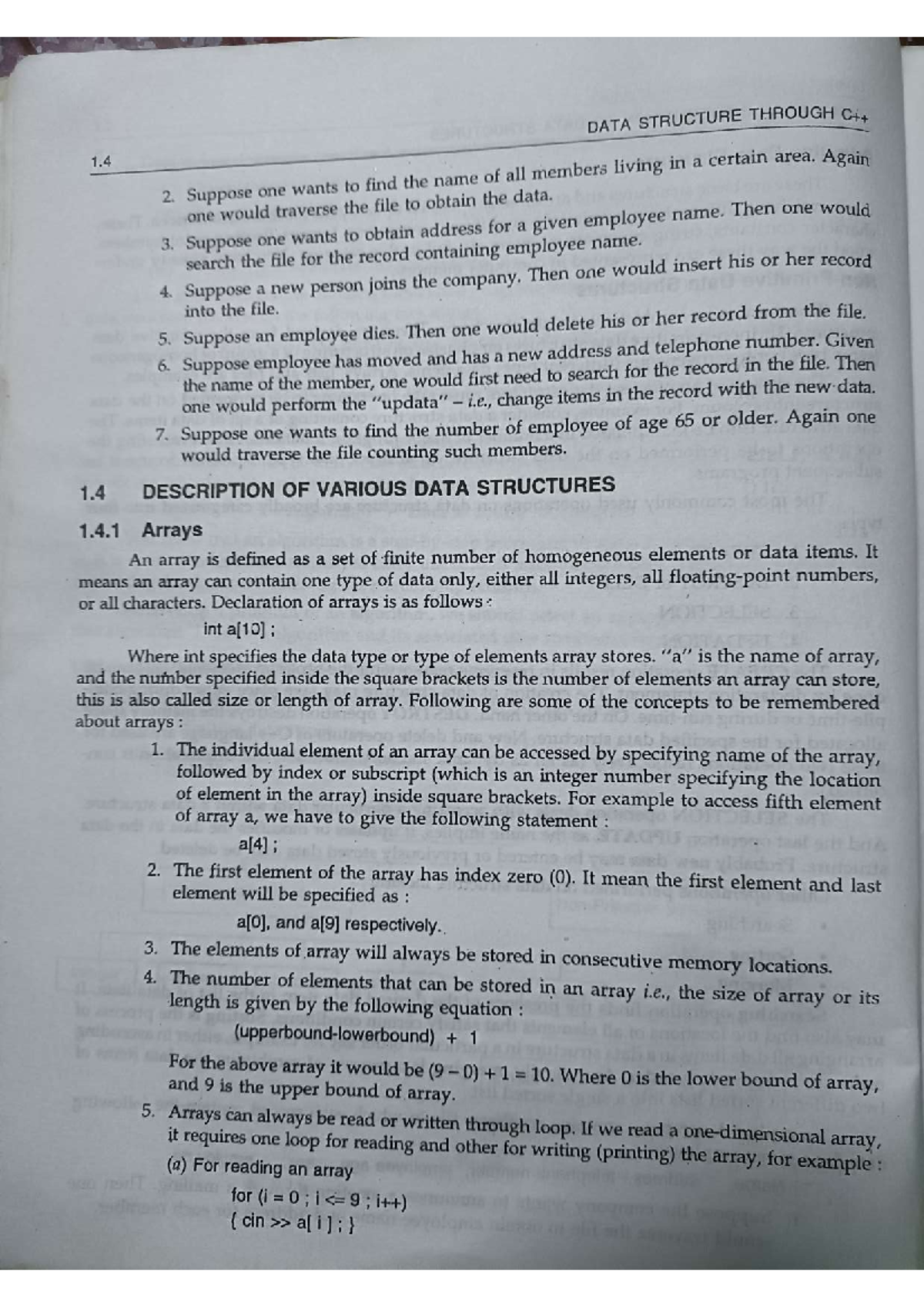 4 - Data Structures C++ - Bachelor's of computer Application (BCA ...