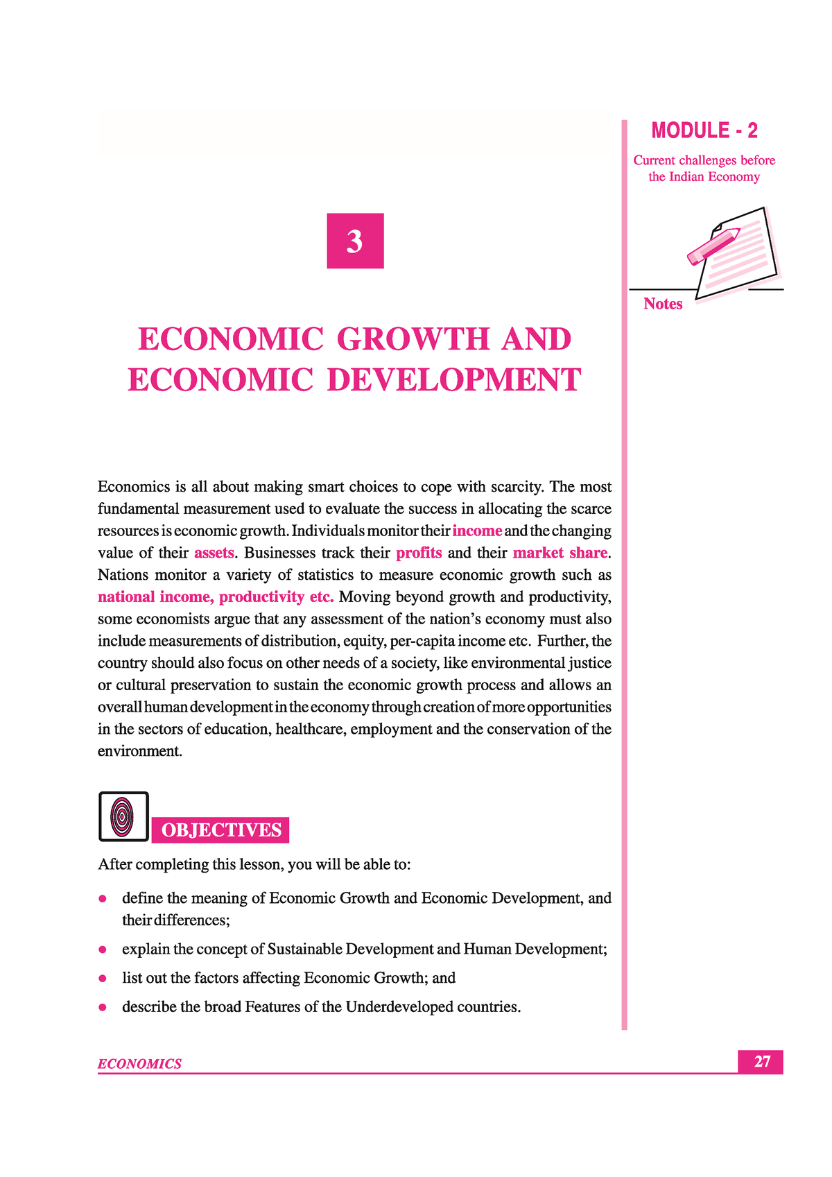 Economic Growth AND Econimic Development - B.A Economics - Studocu