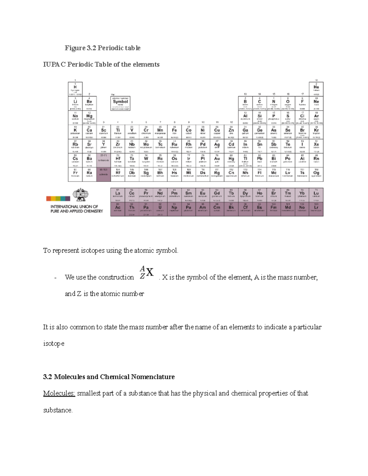 CHEM 110 Introductory To Chemistry Chapter 3 Atoms, Molecules, And Ions ...