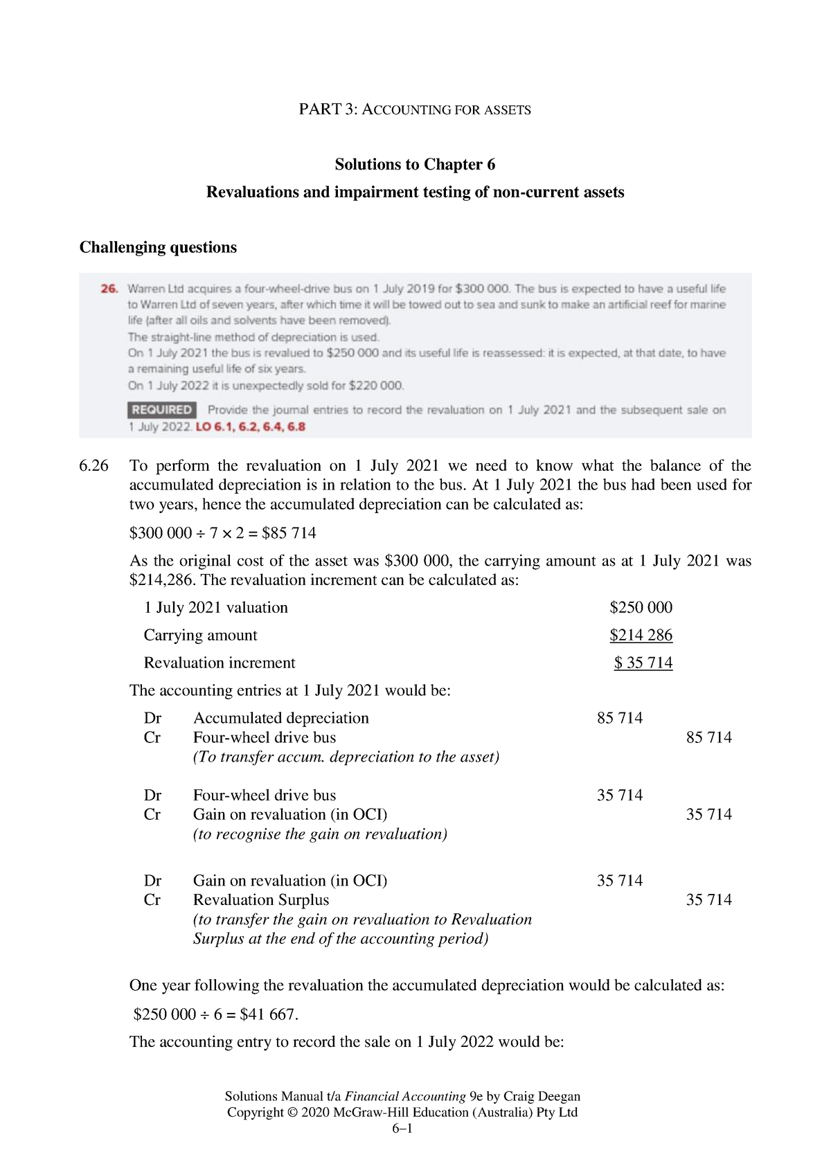 Ch06 Topic 2 - Practice Questions For Chapter 6 - Solutions Manual T/a ...