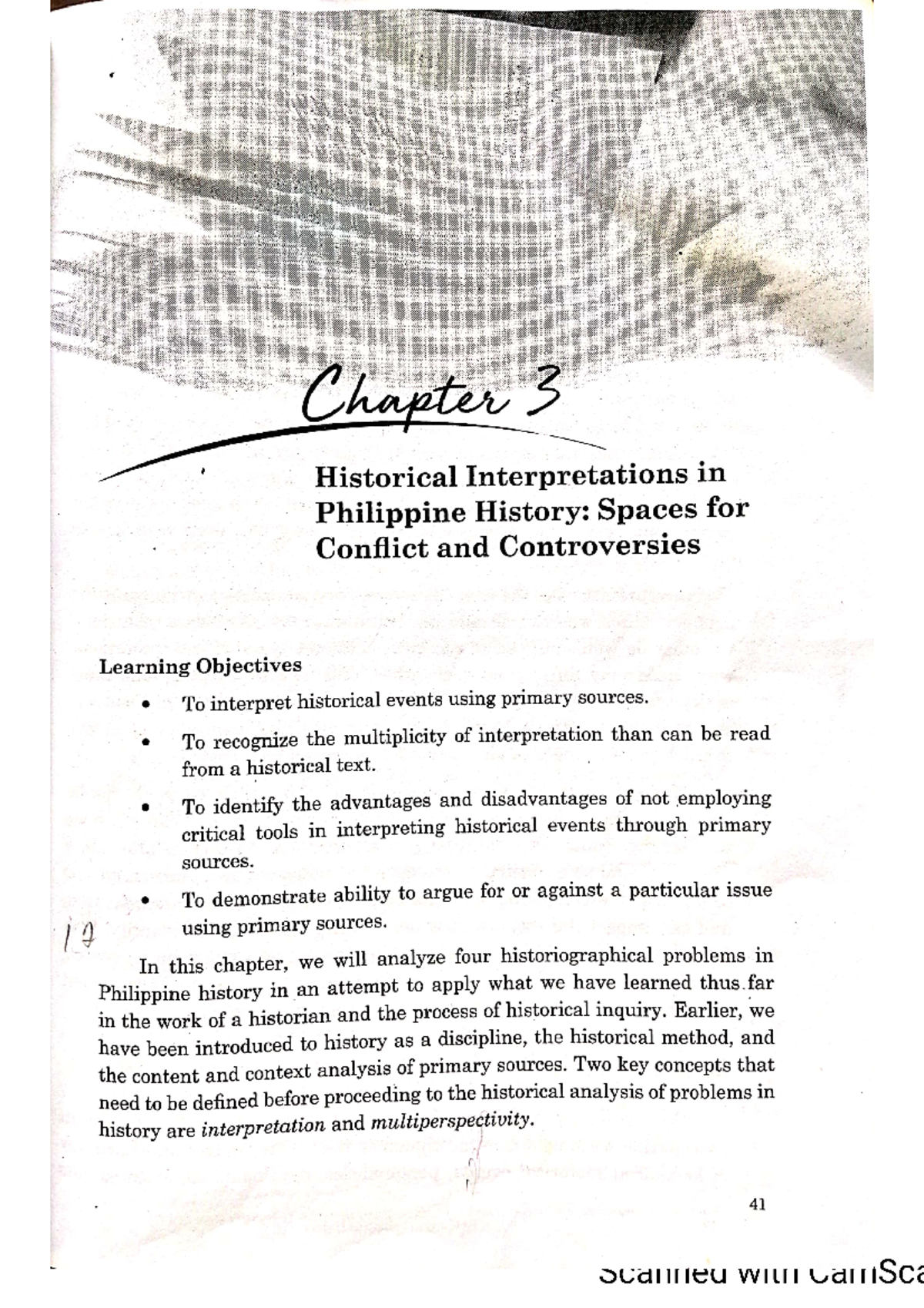 Readings in philippine history 3 to 4 Chapter 3 Historical