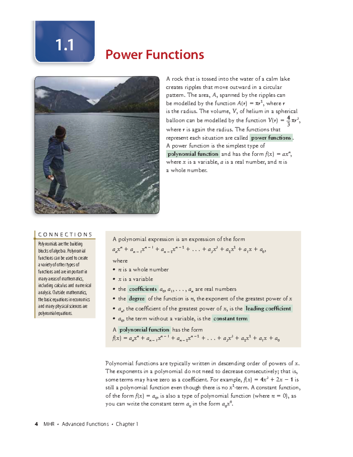 Power Functions And Polynomial Functions - Studocu