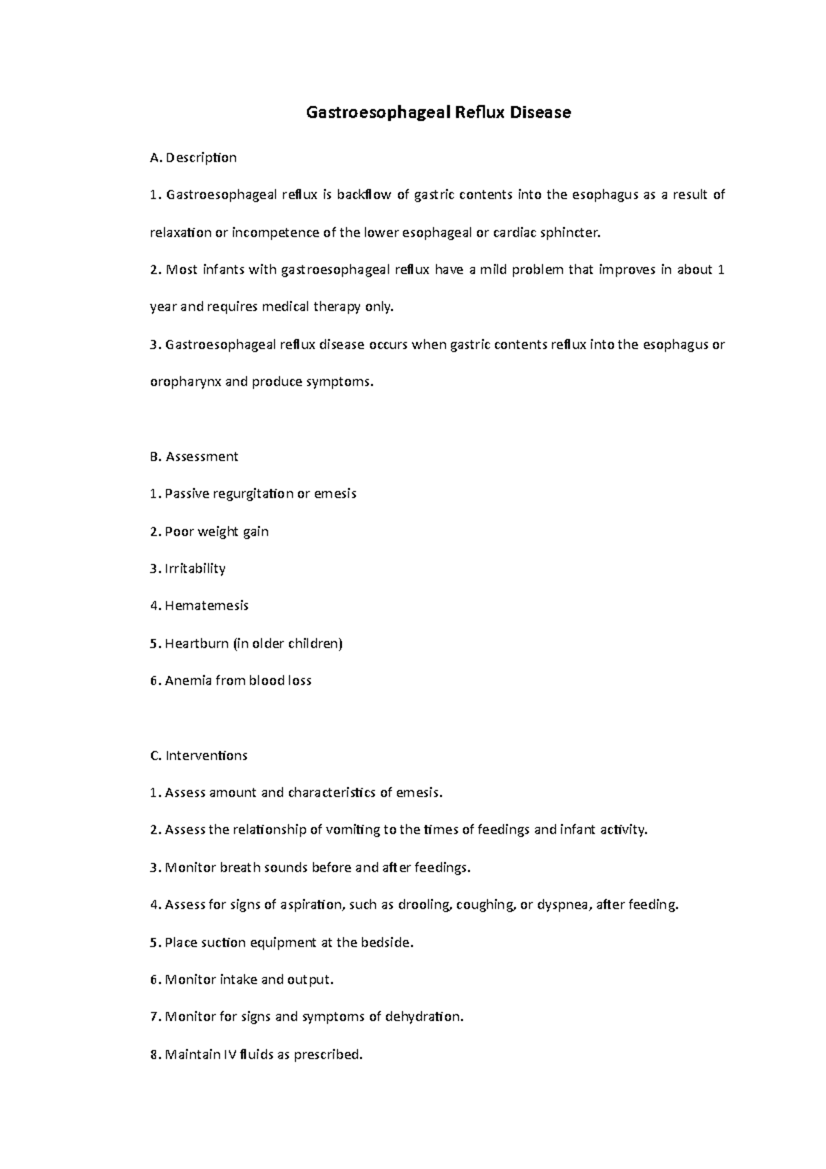13. Gastroesophageal Reflux Disease - Description Gastroesophageal ...