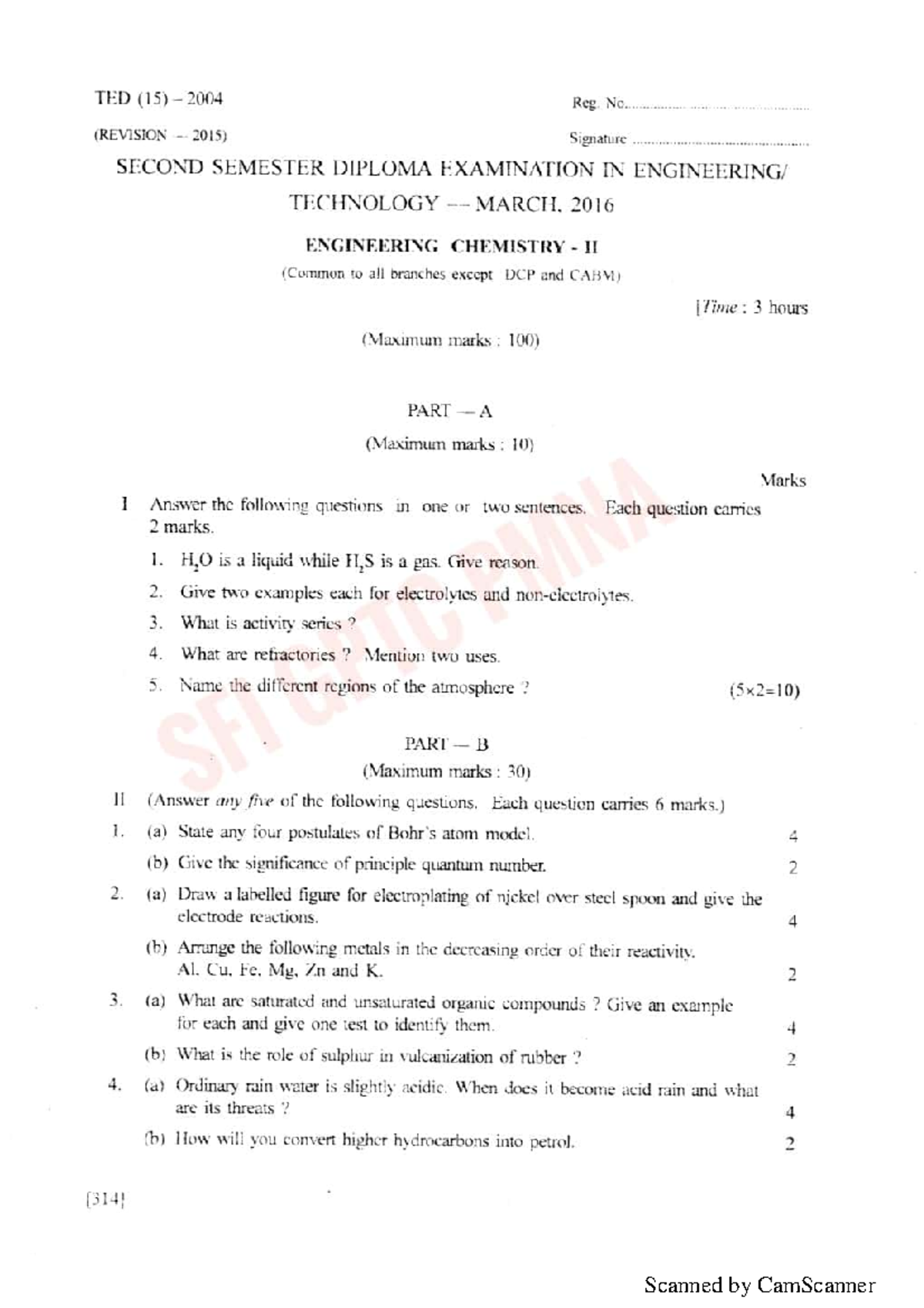 ENGINEERING CHEMISTRY 2,QNS PAPER - EEE Mechanical Engineering ...