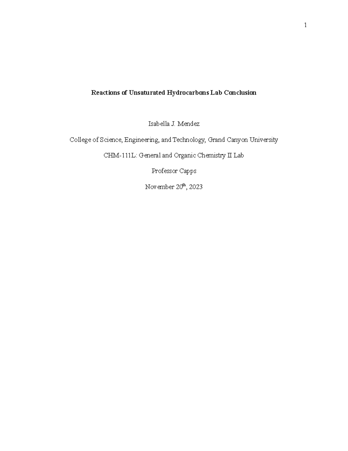 reactions-of-unsaturated-hydrocarbons-lab-conclusion-mendez-college