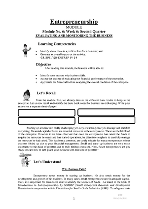 entrepreneurship module grade 12 business plan