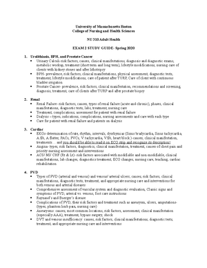Exam 3 Student Study Guide Part 2 - HLTH 314 PHARMACOLOGY SPRING 2021 ...
