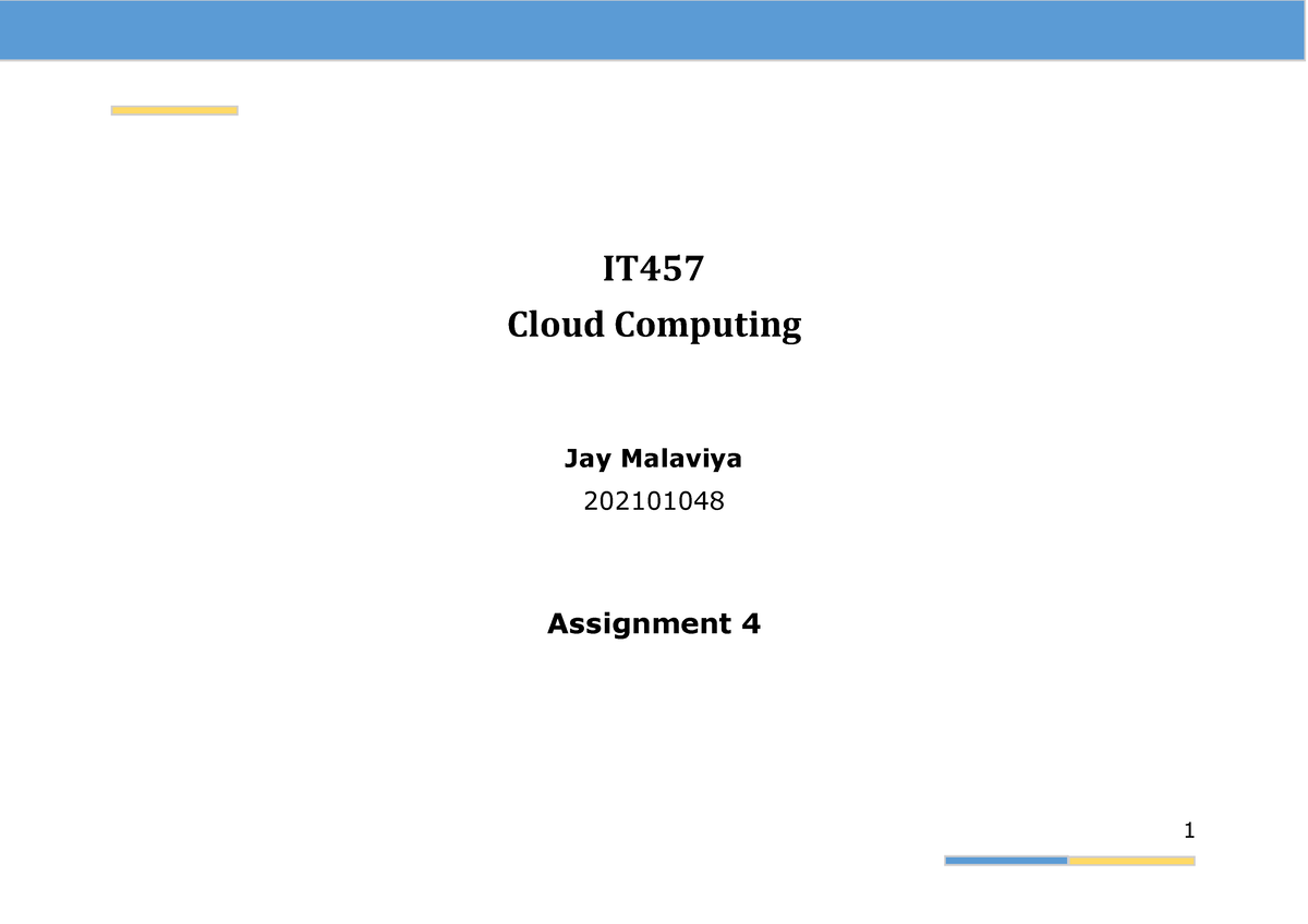 cloud computing assignment 4