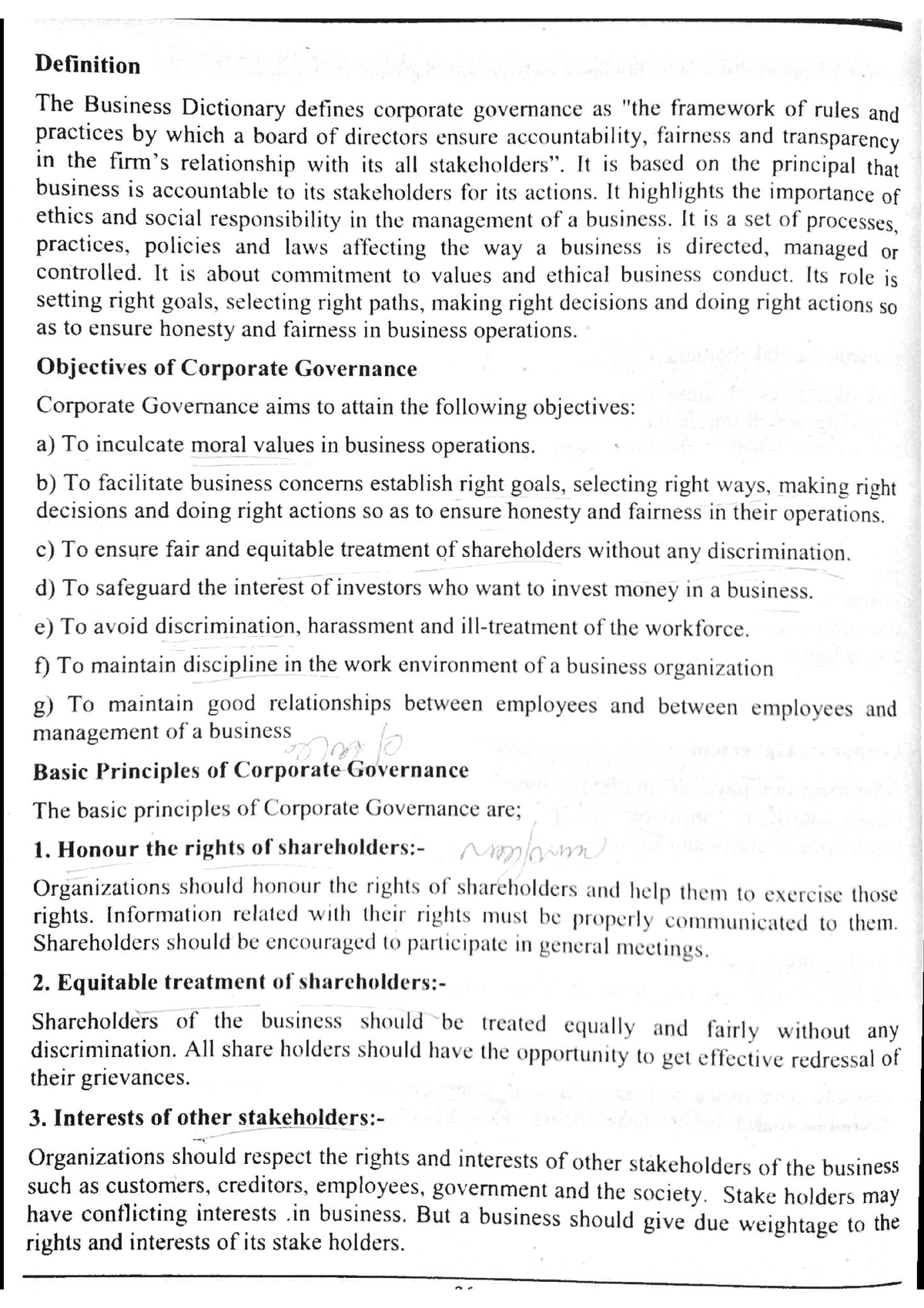 Corporate Governance - Corporate Law & Business Regulation - Studocu