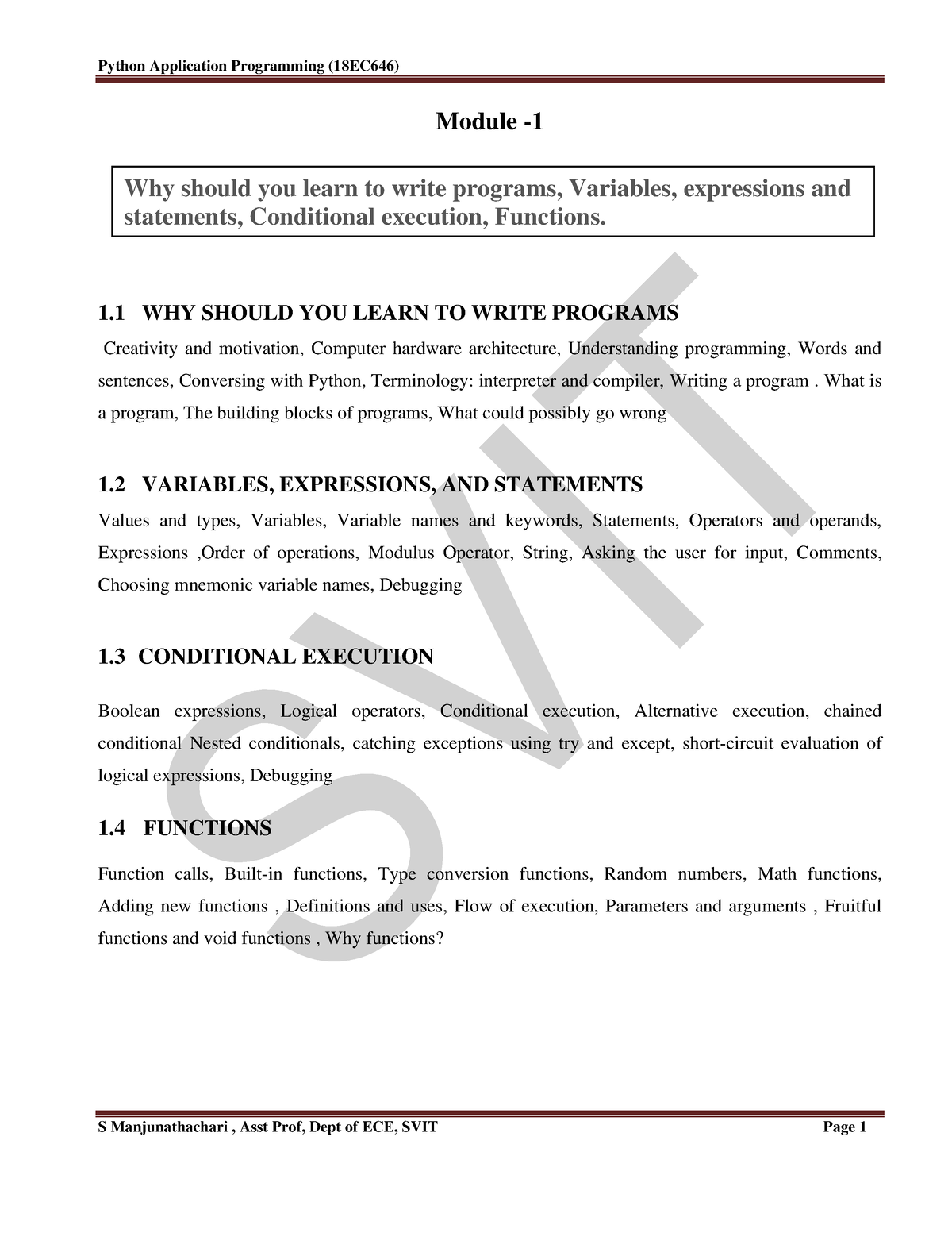 Module I - Lecture Notes - Module - 1 WHY SHOULD YOU LEARN TO WRITE ...