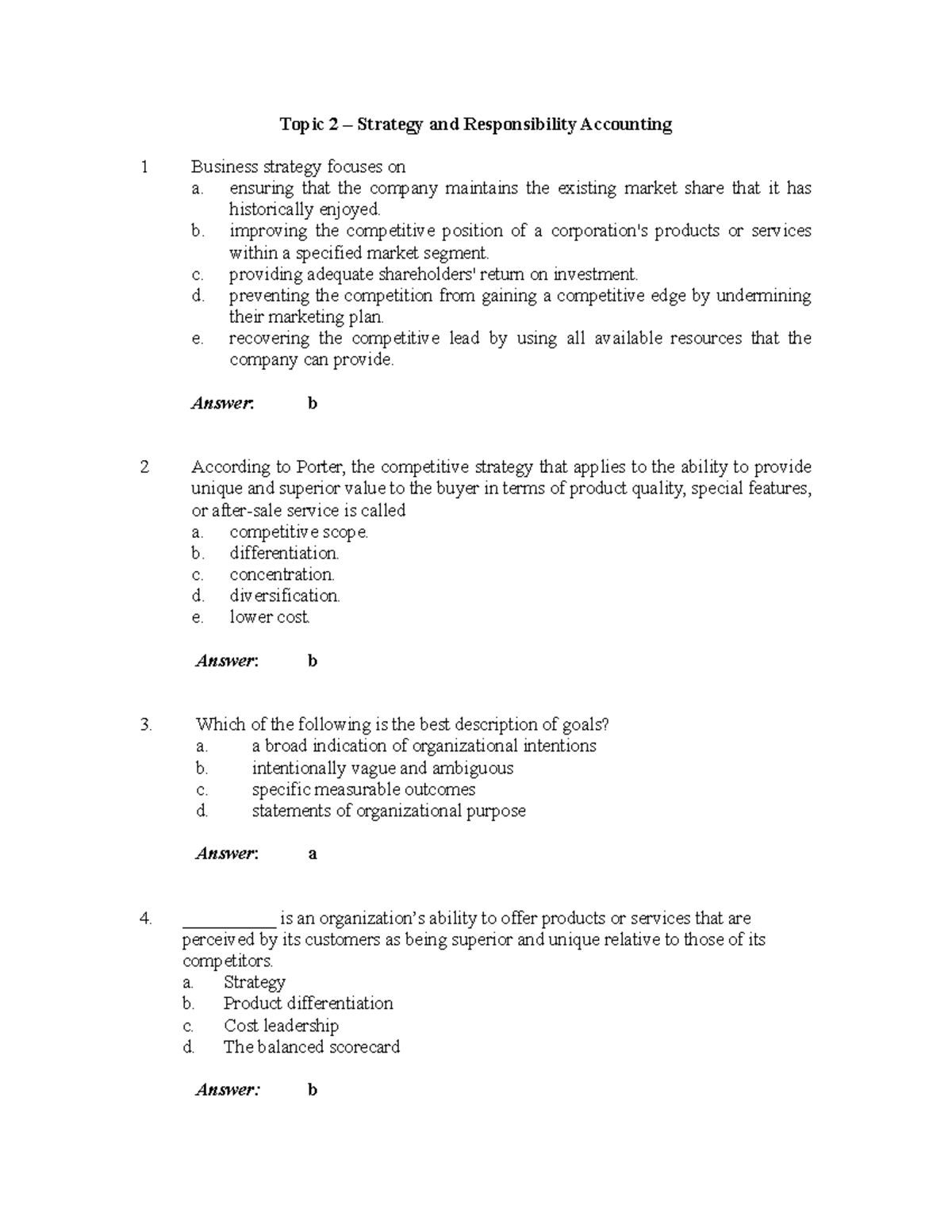 Topic 2 tutorialTopic 3 tutorial - Topic 2 – Strategy and ...