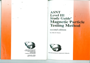 Asnt Level 3 Study Guide Liquid Penetrant Testing Method Computer