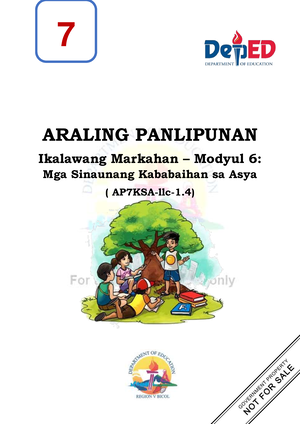 AP7 Q2 Modyul - 5 (Week 5) Final - I ARALING PANLIPUNAN Ikalawang ...