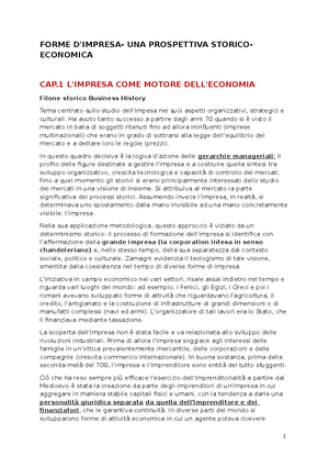 LE Multinazionali - riassunti corso storia delle imprese - LE ...