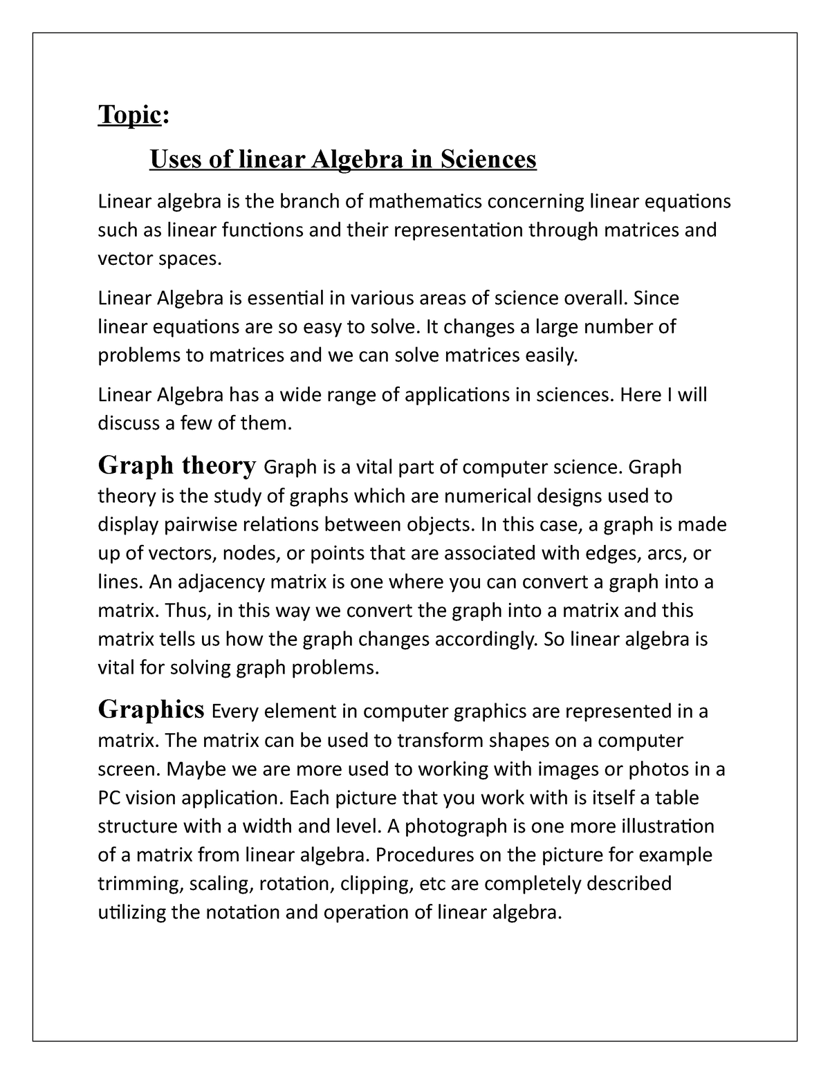 linear-algebra-topic-uses-of-linear-algebra-in-sciences-linear