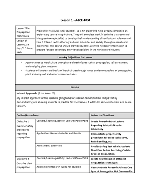 Lesson Outline 40Minute Class- Perosnilzed Learning - Lesson Plan ...