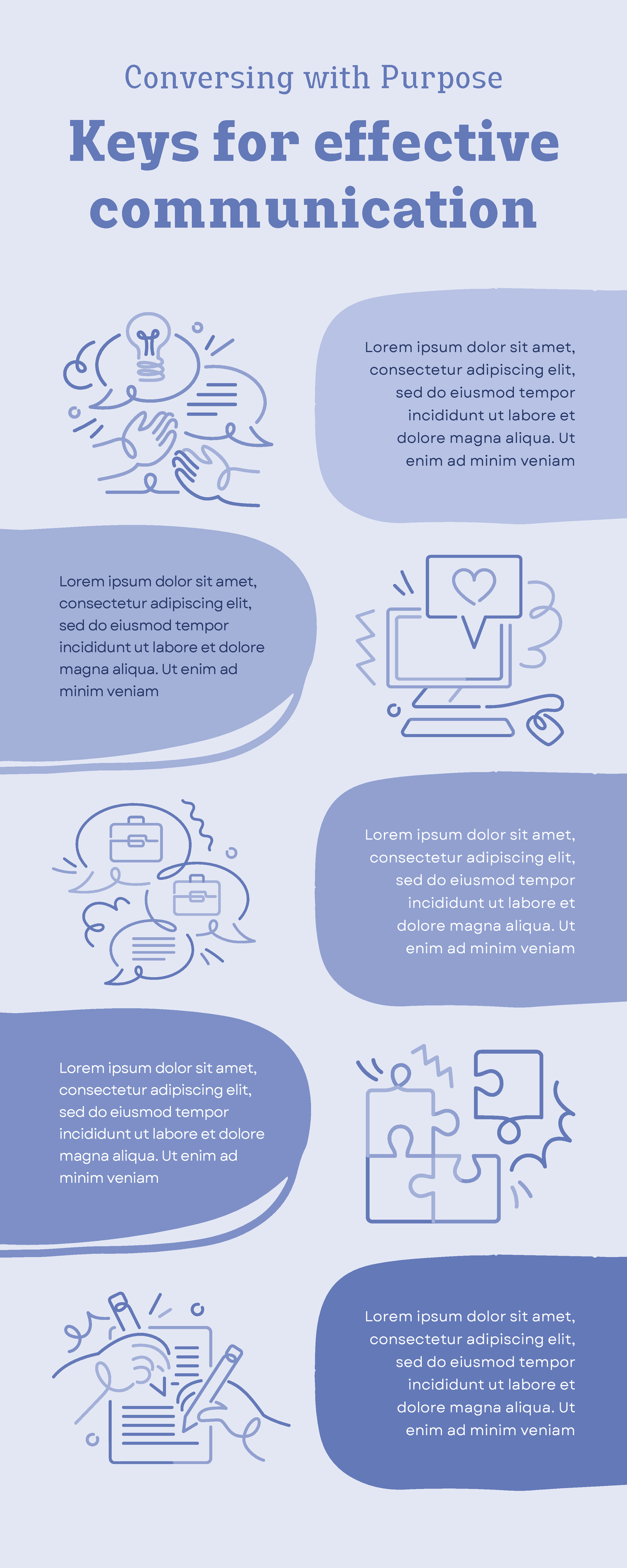 Blue Simple Effective Communication Infographic - Keys For Effective ...