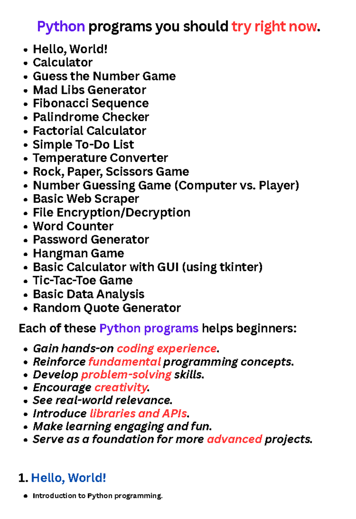 Python programming codes you should try right now(Beginner Friendly ...