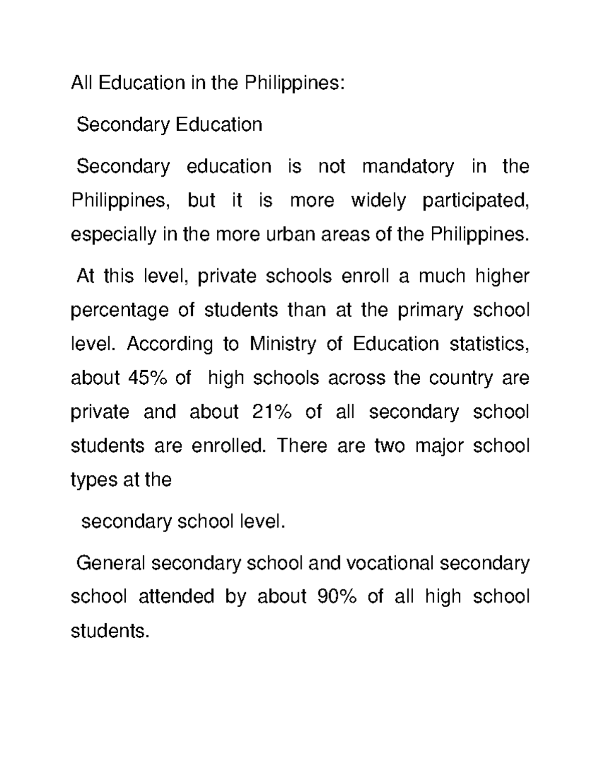 All Education In The Philippines All Education In The Philippines 