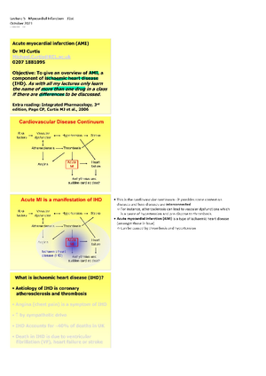 Drugs and Disease a lectures 1-8 - L1 Pathogenesis and treatment of ...