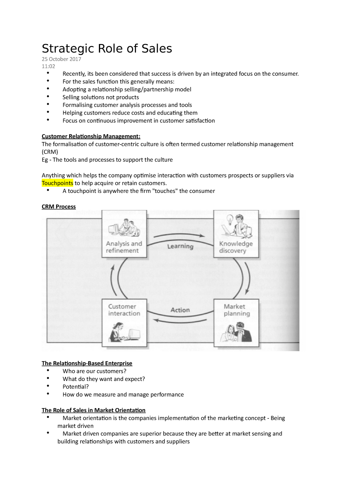 strategic-role-of-sales-for-the-sales-function-this-generally-means