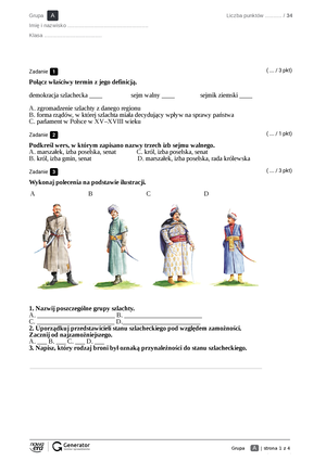 Test - Rozdział 1. Współrzędne Geograficzne Klasa 6 Test – SPE ...