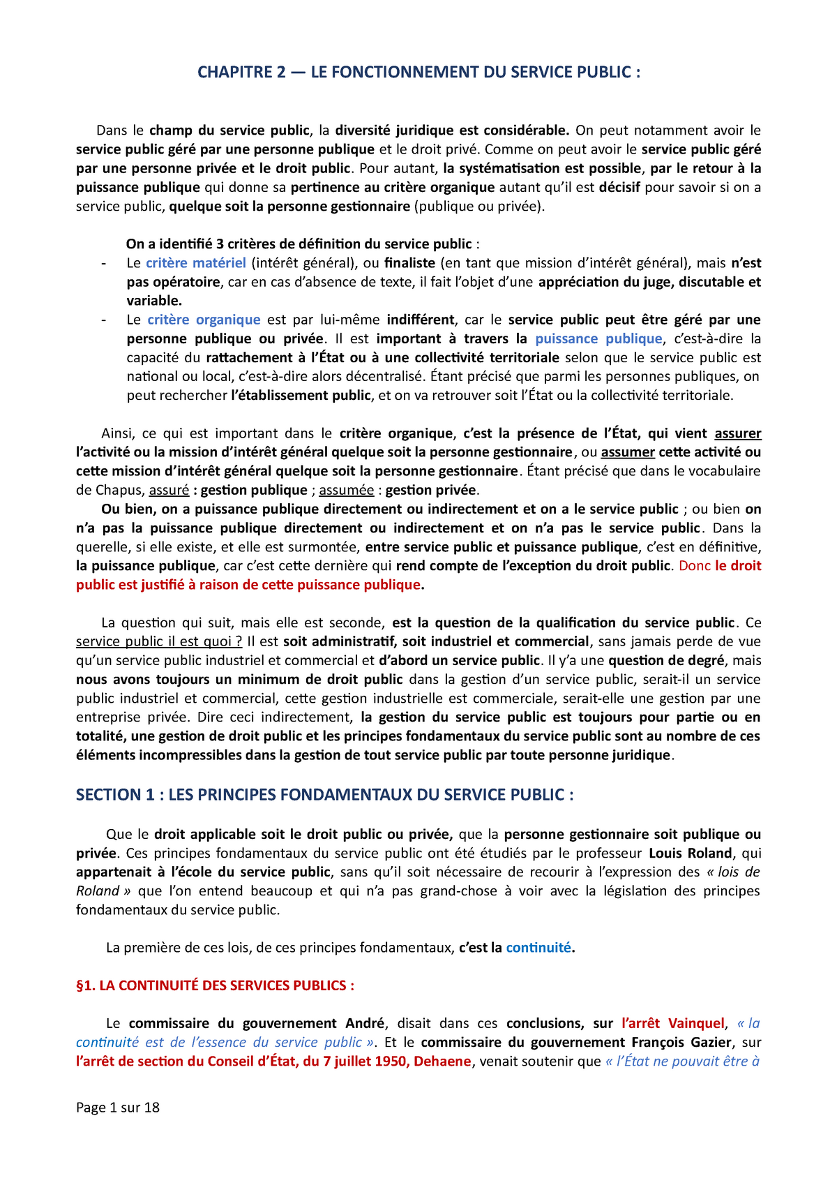 dissertation sur la qualification du service public