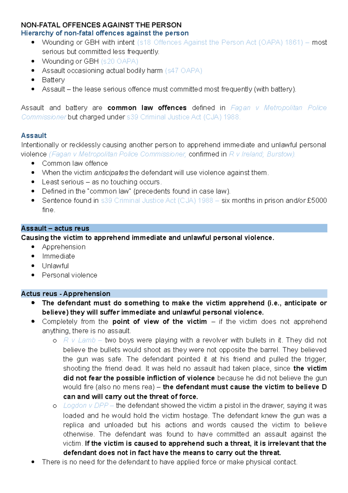 non-fatal-offences-non-fatal-offences-against-the-person-hierarchy-of