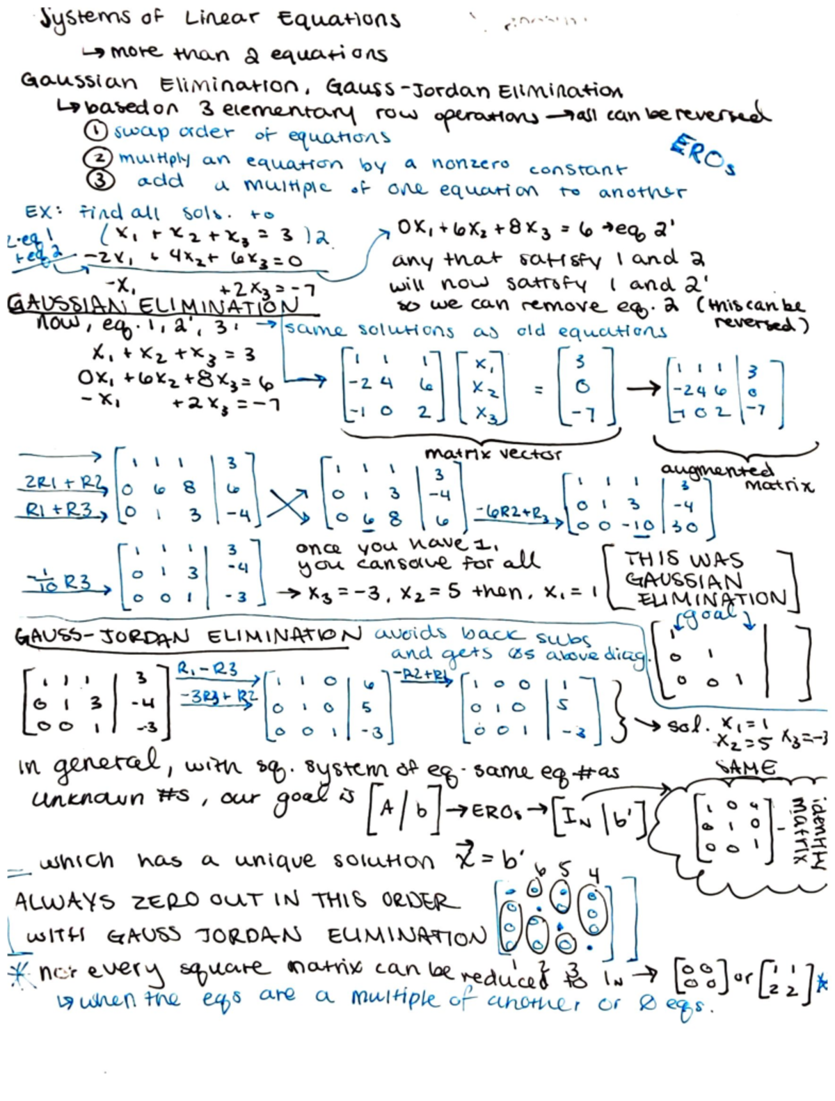 Systems of Linear Equations in Linear Algebra - EROS Systems of Linear ...