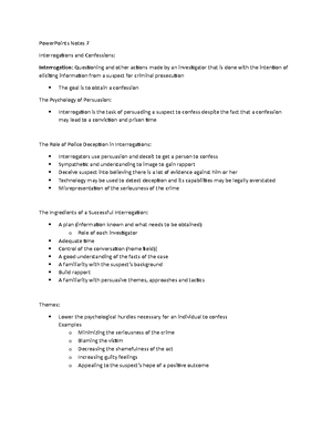 Powerpoint Notes 4 - Chapter Four Notes: The Law and Criminal ...