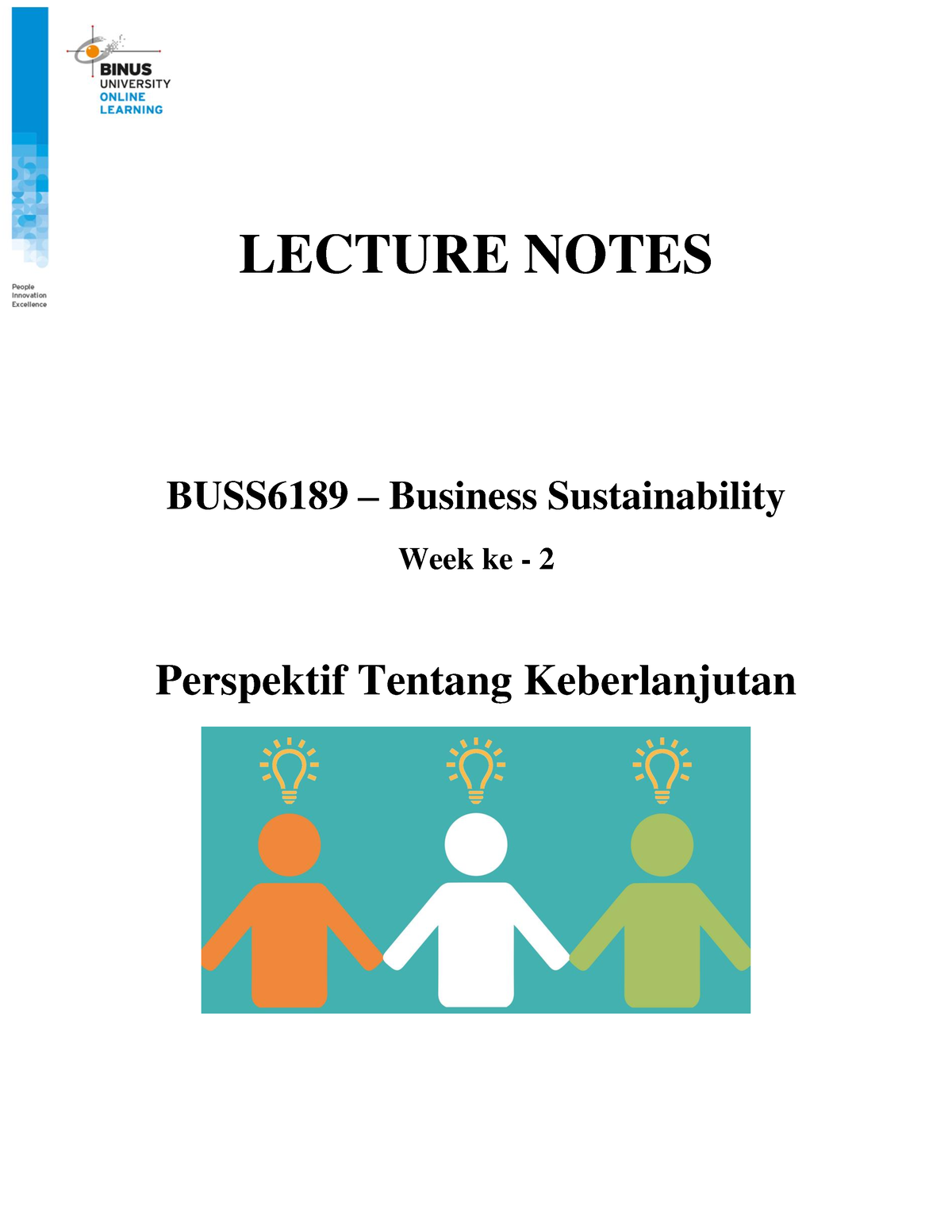 20210723183041 LN Week 2 BUSS6189 - Business Sustainability-1 - LECTURE ...